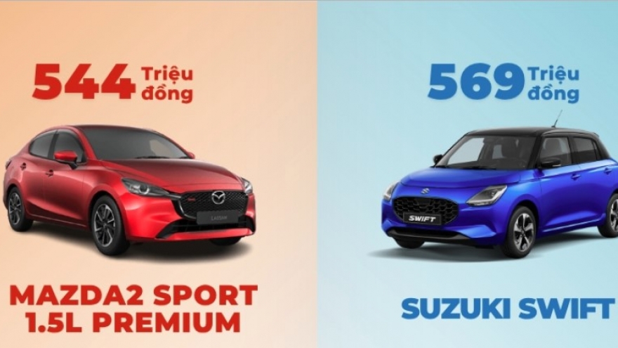 Tầm giá dưới 600 triệu đồng, bạn chọn Mazda2 hay Suzuki Swift?